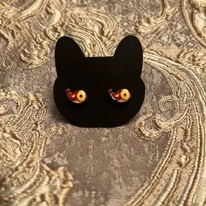 Cute Orange Bird Stud Earrings